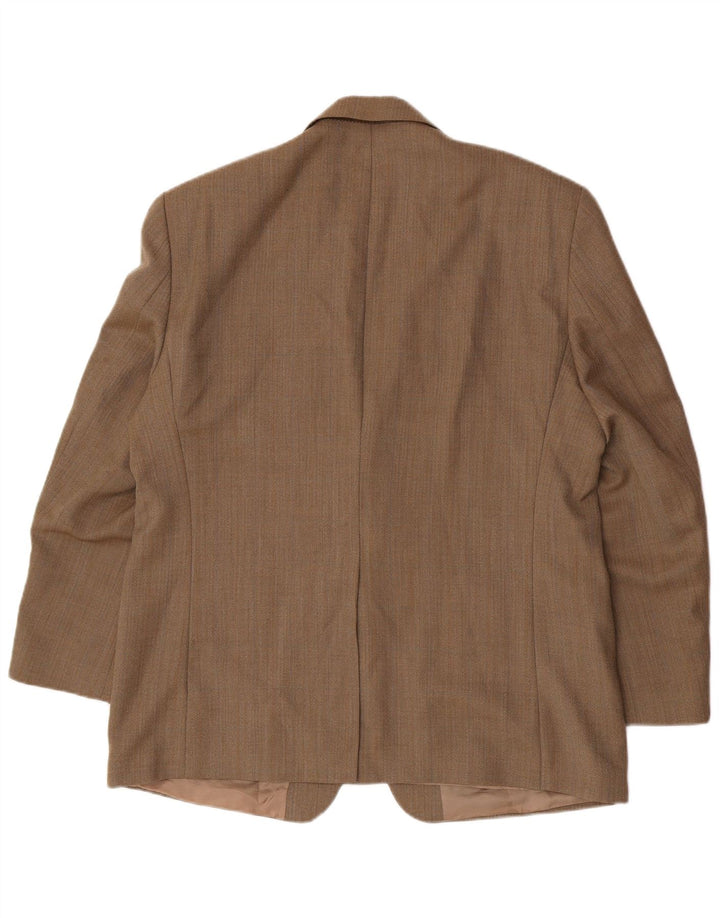 Ralph Lauren Herren-Blazer, reguläre Größe, UK 44, 2XL, braunes Fischgrätenmuster