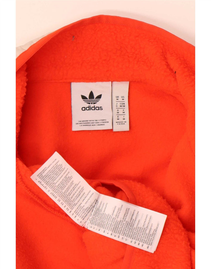 Adidas Herren Fleecejacke UK 38 Mittelorange Polyester