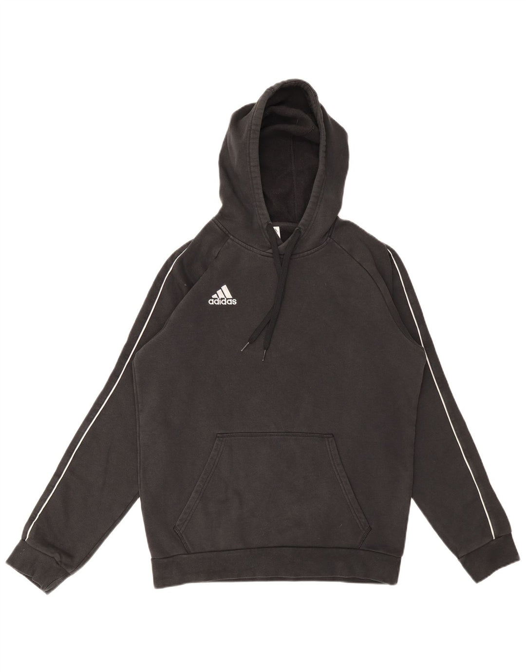 ADIDAS Herren Kapuzenpullover Mittelschwarz Baumwolle