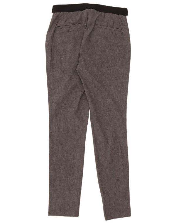 Zara Slim-Anzughose für Damen, mittelgroß, W28, L27, grau, Polyester