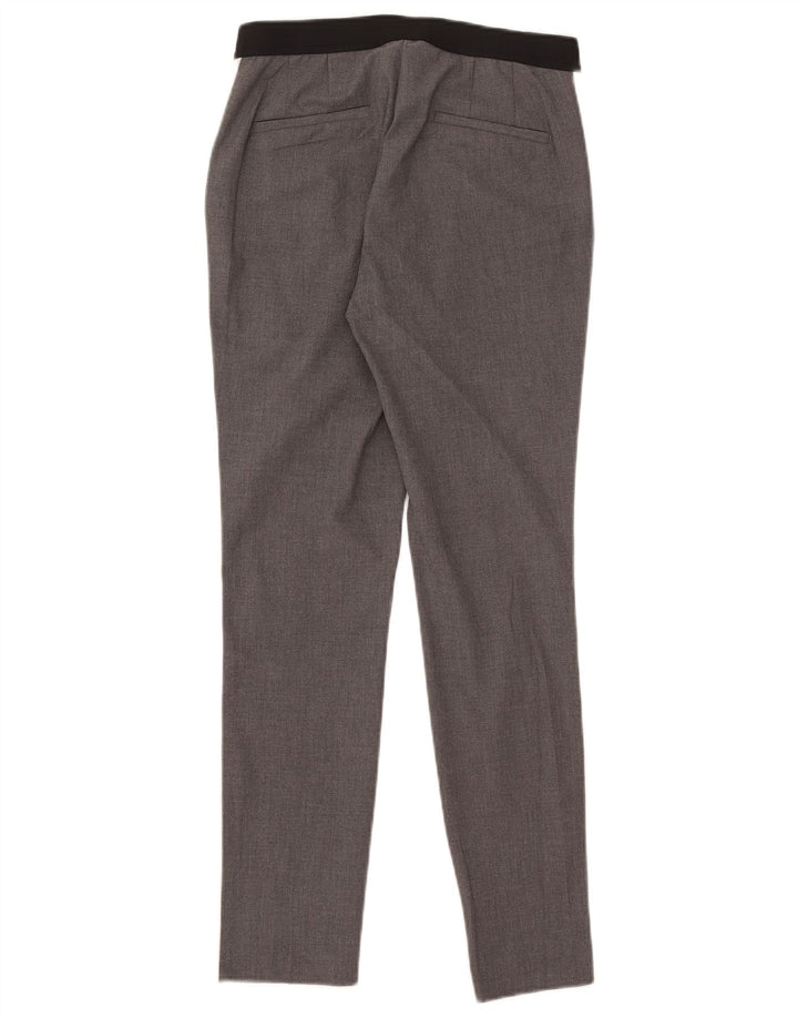 Zara Slim-Anzughose für Damen, mittelgroß, W28, L27, grau, Polyester