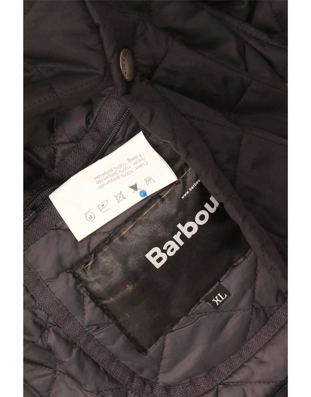 Barbour Herren Steppmantel UK 44 XL Schwarz Polyamid