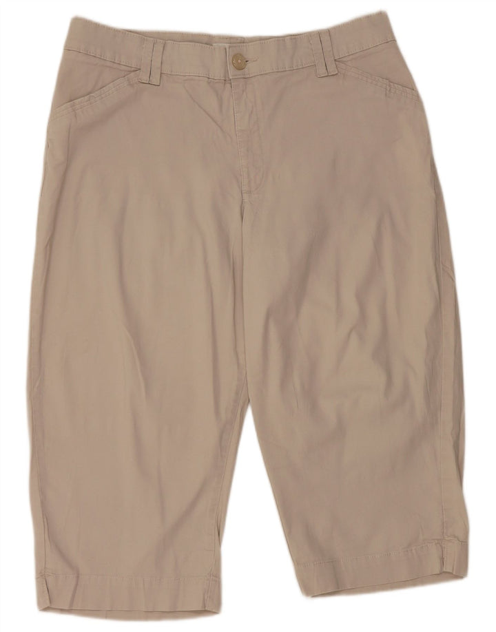 LEE Womens Capri Trousers US 14 XL W34 L19 Beige