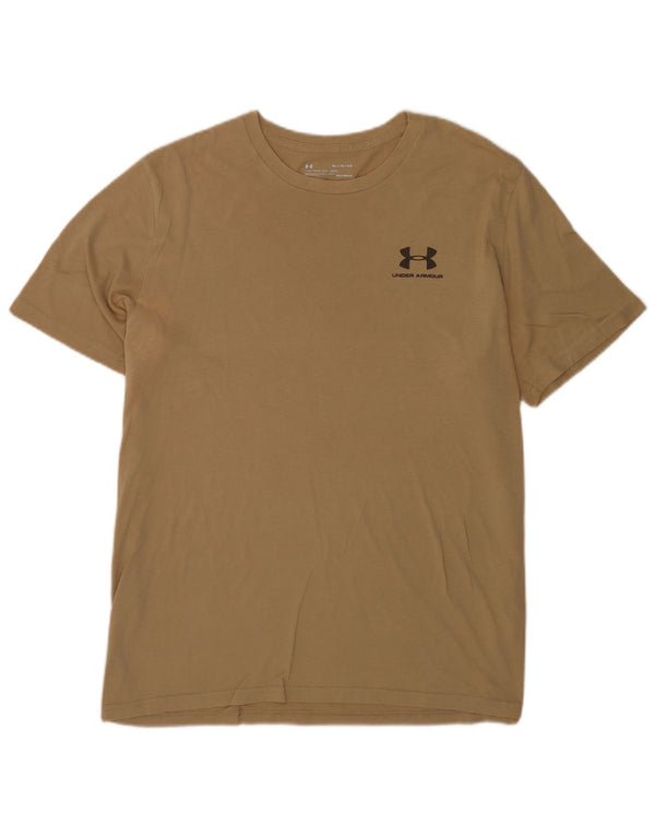 Under Armour Herren Heat Gear T-Shirt Top XL Khaki