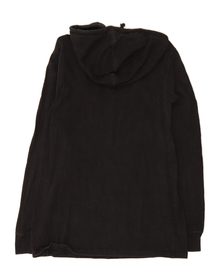 CHAMPION Womens Graphic Hoodie Jumper UK 14 Medium Black Vintage Champion and Second-Hand Champion from Messina Hembry 