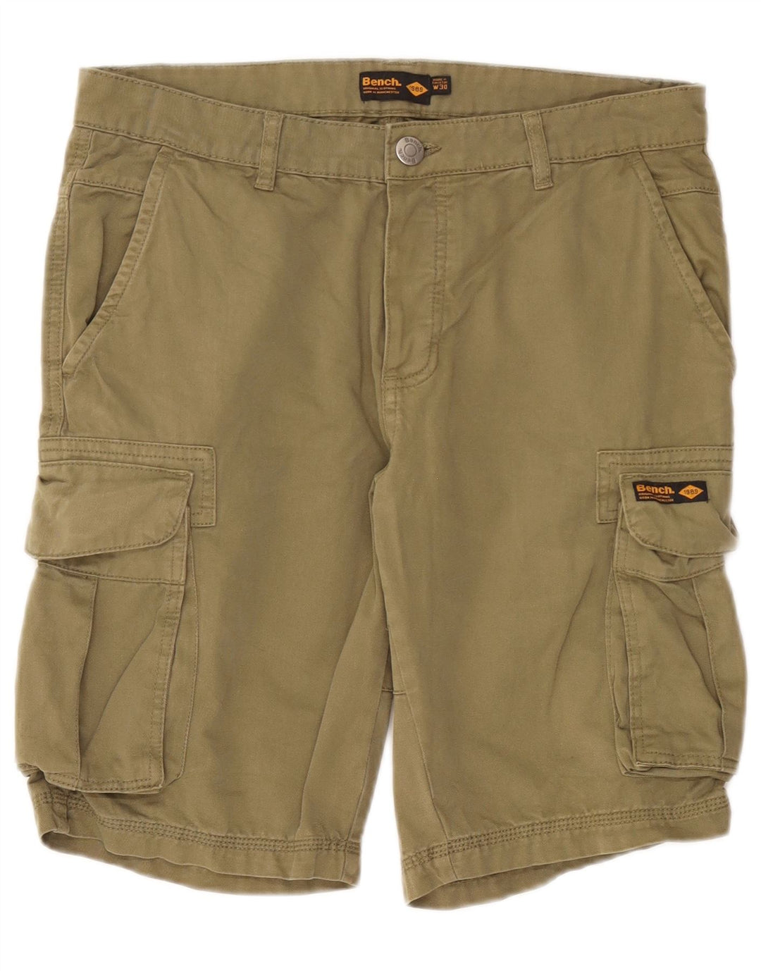 Bench Herren Cargoshorts W30 mittelgrüne Baumwolle