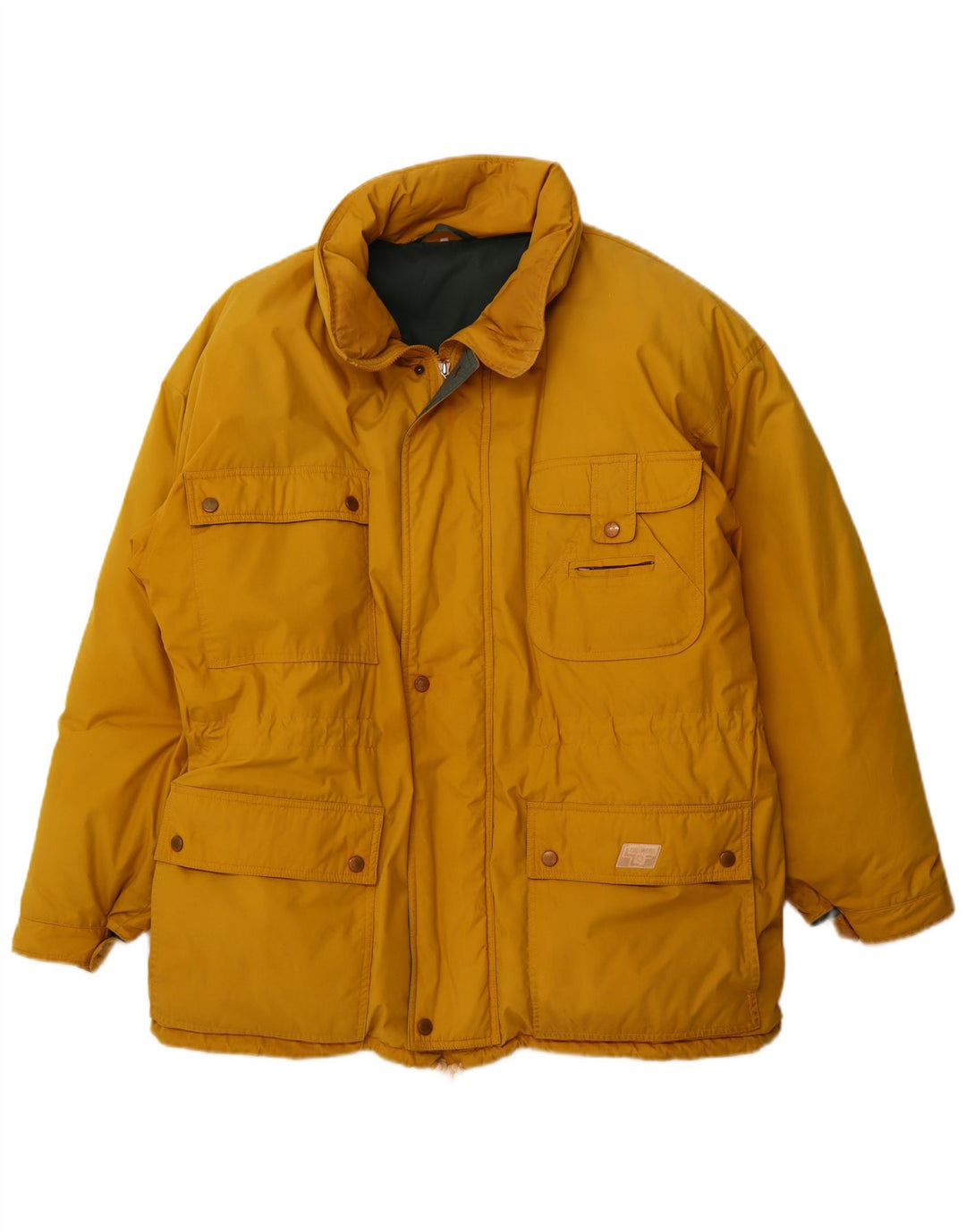 Edelweiss Herren-Jacke mit Kapuze, gepolstert, UK 40, Größe L, gelb, Polyester