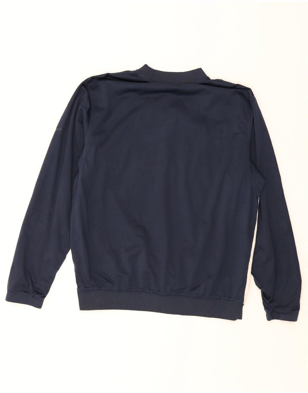 NIKE Mens Standard Fit Sweatshirt Jumper Medium Navy Blue Colourblock Vintage Nike and Second-Hand Nike from Messina Hembry 