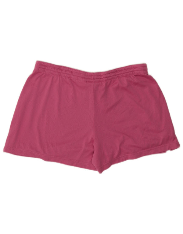 NIKE Damen Sportshorts US 12/14 Large Rosa Polyester