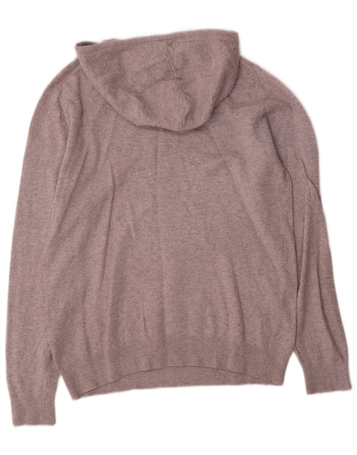 Reiss Herren-Pullover mit Kapuze, groß, grau gefleckte Viskose