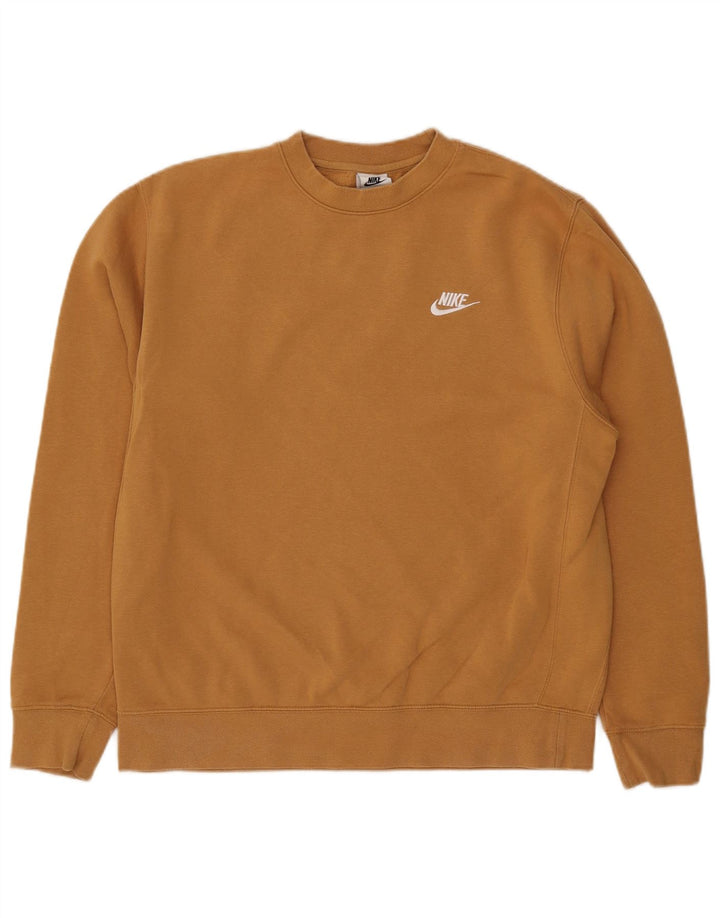 NIKE Herren-Sweatshirt-Pullover, mittelbeige Baumwolle