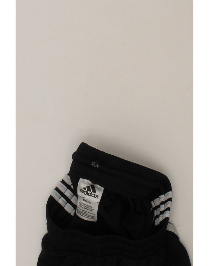ADIDAS Boys Sport Shorts 11-12 Years  Black Polyester Vintage Adidas and Second-Hand Adidas from Messina Hembry 