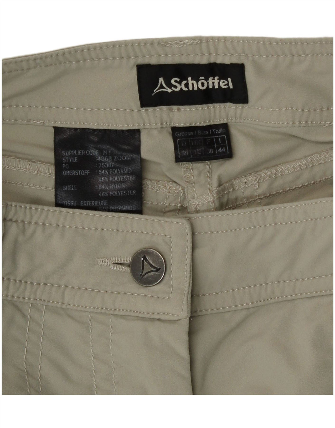 Schöffel Damen Wanderhose UK 12 Medium W28 L30 Grün Polyamid
