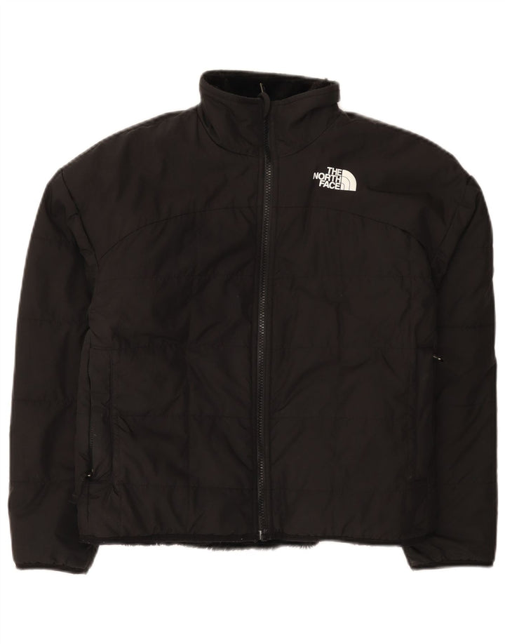 The North Face wendbare wattierte Jacke für Mädchen, 11–12 Jahre, Größe L, Schwarz