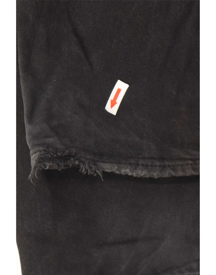 Levi's Herren Straight Jeans W36 L32 Schwarze Baumwolle