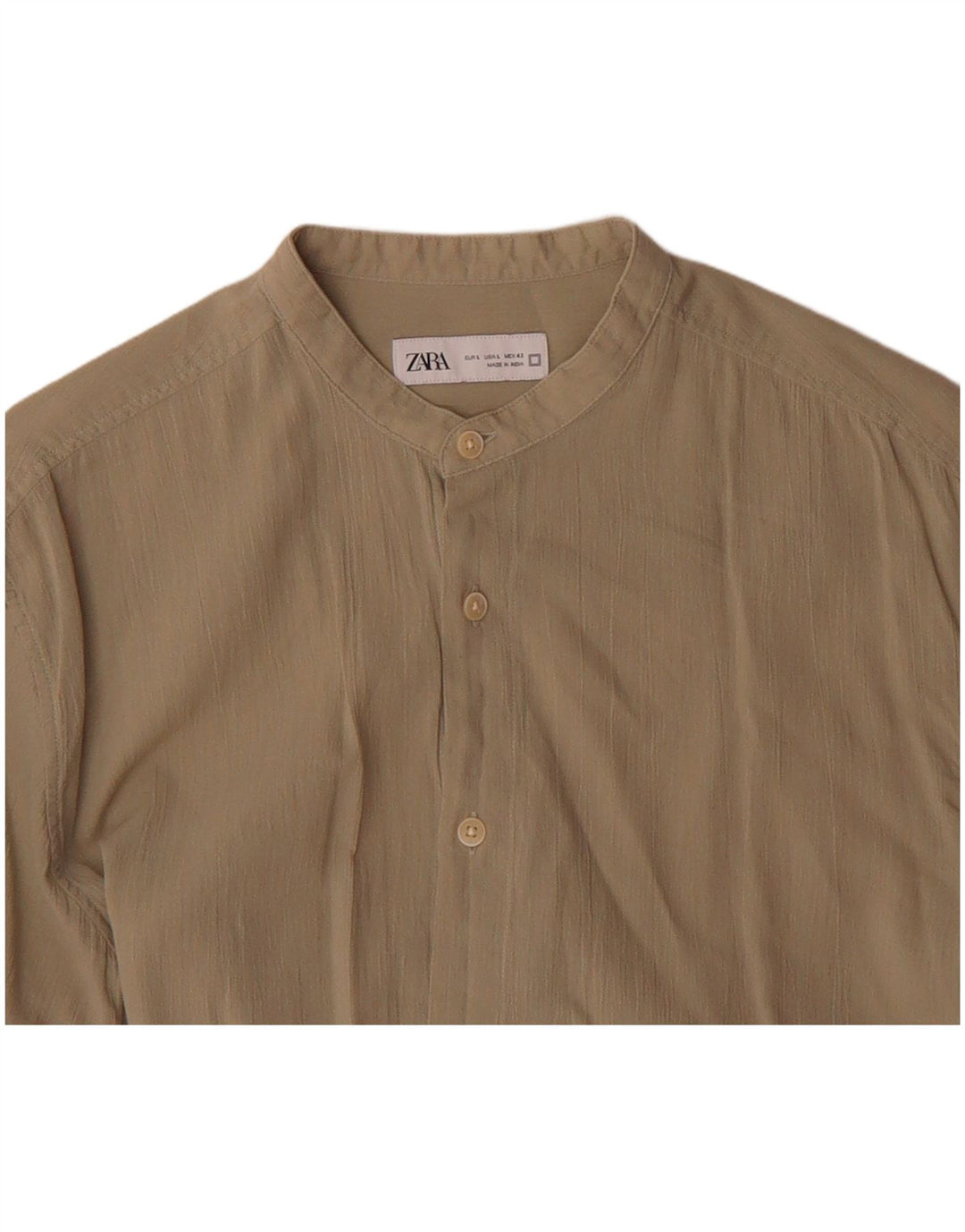 ZARA Mens Shirt Large Green