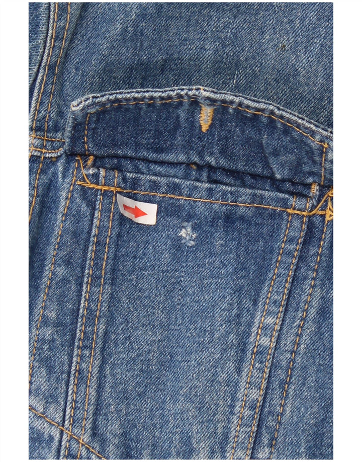 Ritt Herren Jeansjacke UK 40 Große blaue Baumwolle