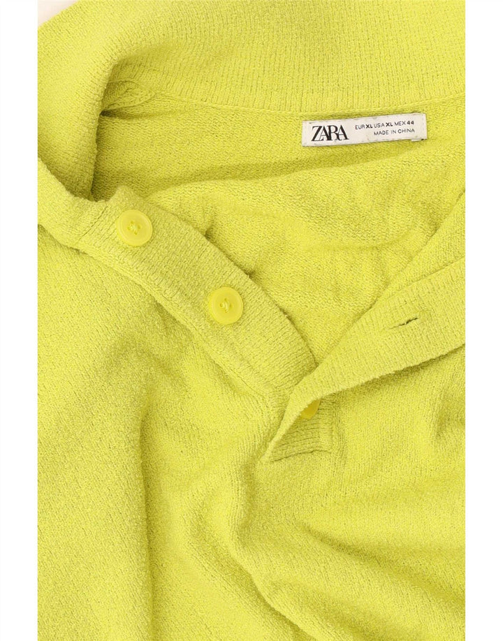 Zara Herren Poloshirt XL Gelb
