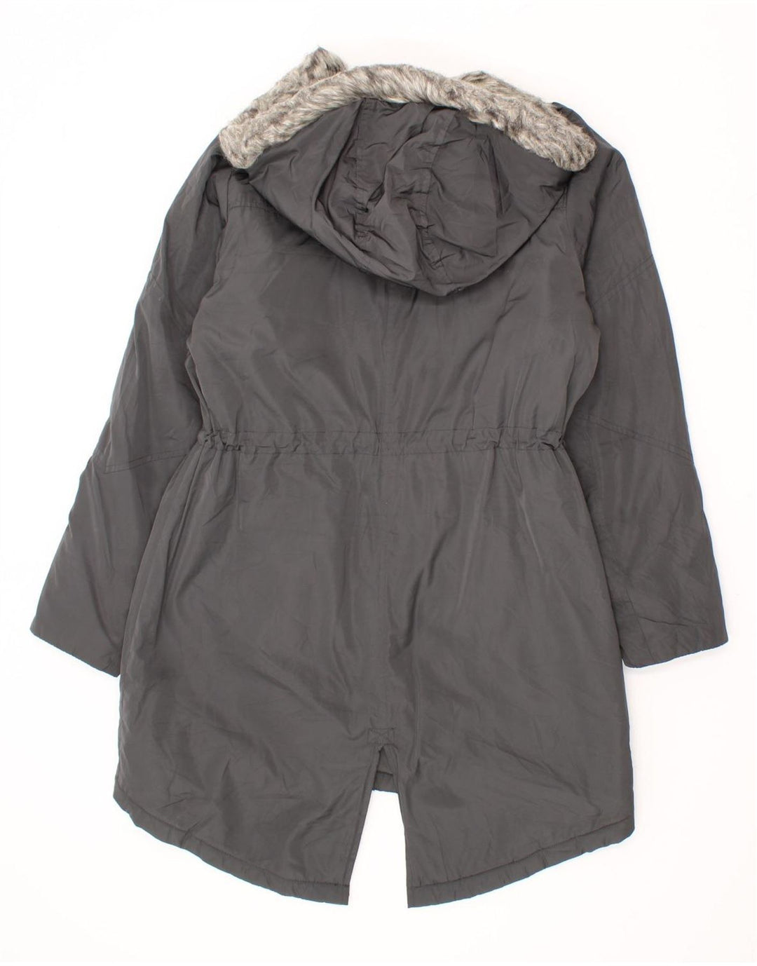 MOSSIMO Womens Hooded Parka Jacket UK 14 Medium Grey Polyester Vintage Mossimo and Second-Hand Mossimo from Messina Hembry 