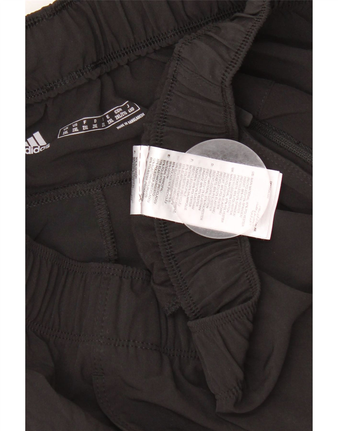 Adidas Herren Bermuda Sport Shorts 2XL Schwarz Polyester