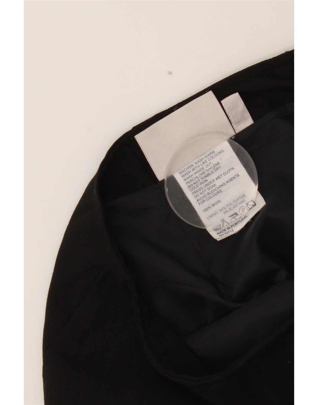 Inwear Damen A-Linienrock UK 12 Medium W30 Schwarze Wolle