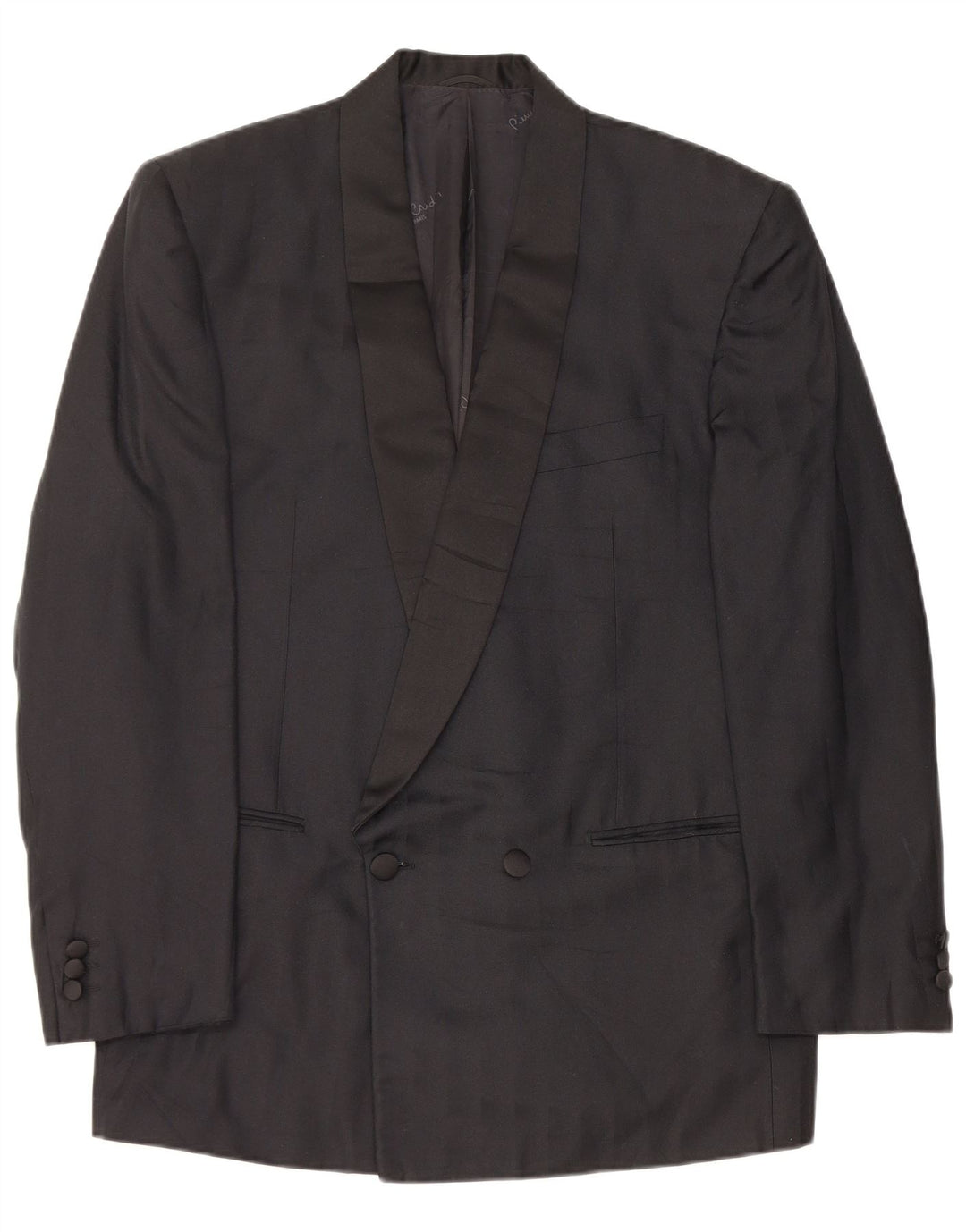 Pierre Cardin Herren-Blazer, zweireihig, Gr. 38, mittelschwarz, Seide