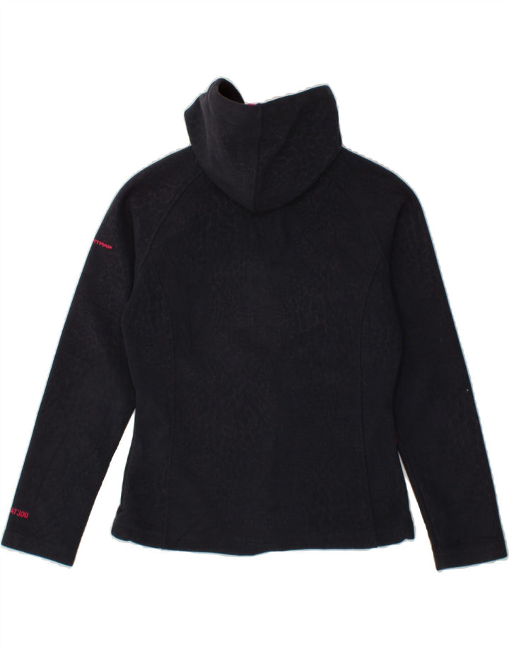 TRESPASS Womens Zip Hoodie Sweater UK 10 Small Navy Blue Polyester Vintage Trespass and Second-Hand Trespass from Messina Hembry 