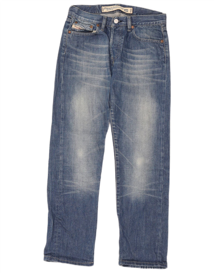 Diesel Damen Straight Jeans W28 L28 Blaue Baumwolle