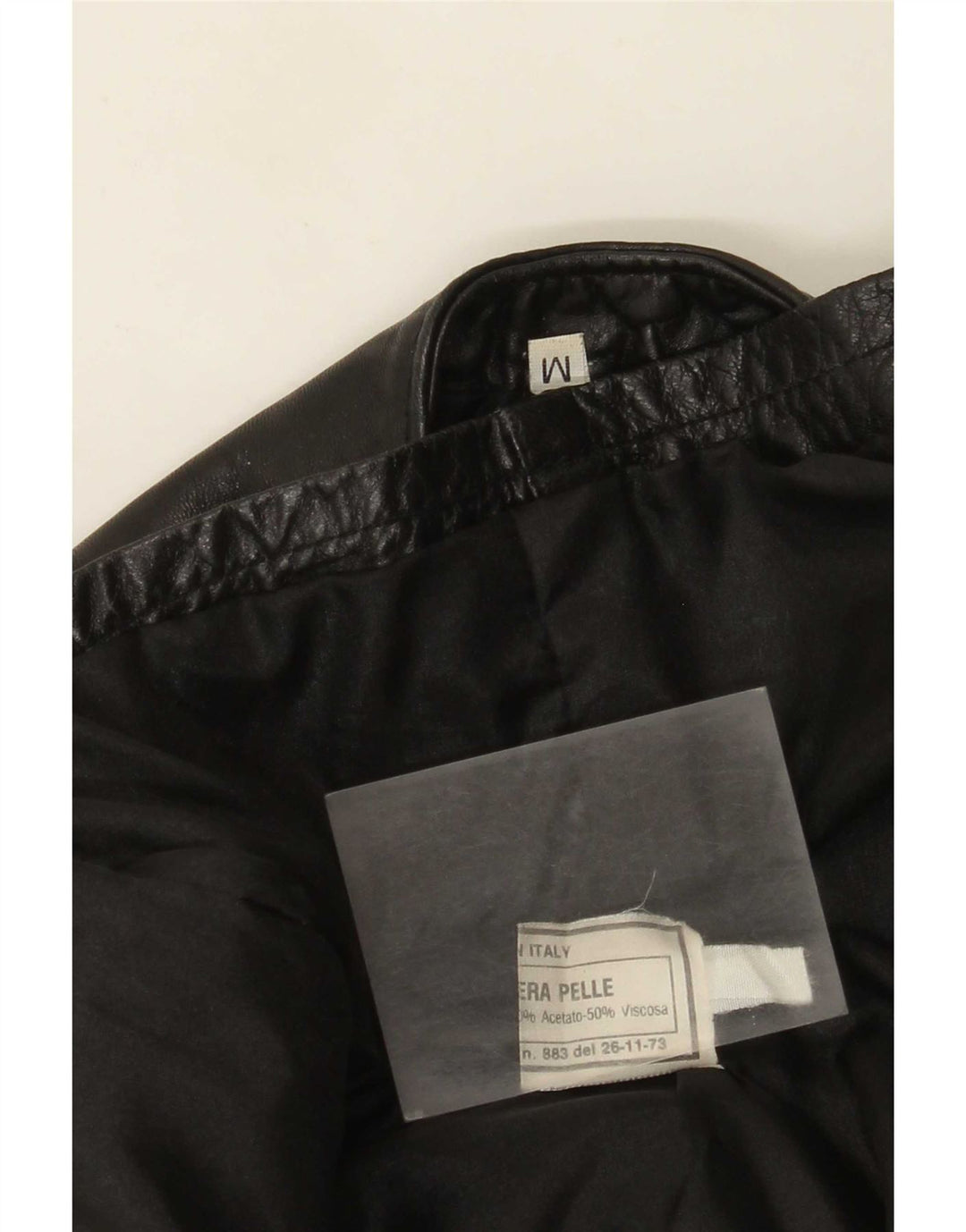 Vintage Damen Lederweste UK 12 Medium Schwarz