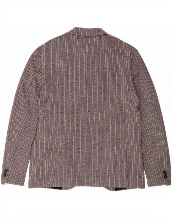 Joop Herren-Blazer mit 2 Knöpfen, Gr. 40, groß, grau, Nadelstreifen