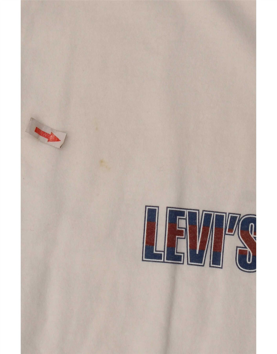 Levi's Herren-T-Shirt mit Grafik, Größe L, aus weißer Baumwolle