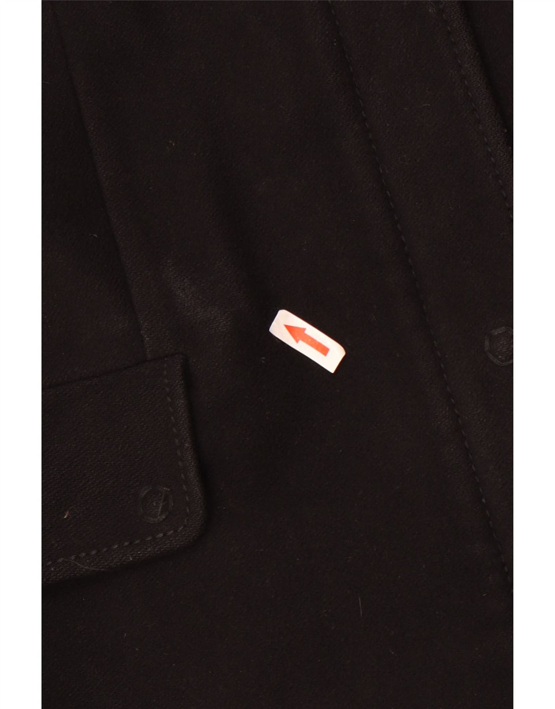 Benetton Damen Mantel IT 46 Große schwarze Wolle