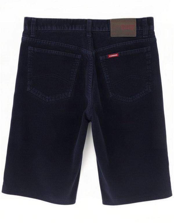 Carrera Herren Cordshorts Large W34 Marineblaue Baumwolle