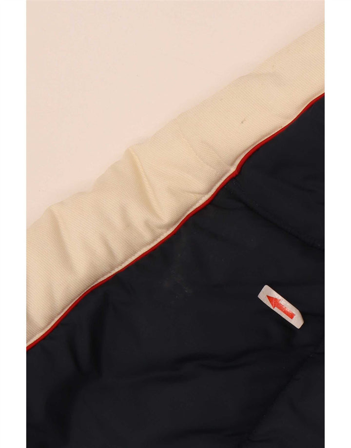 Kickers Wattierte Herrenjacke UK 38 Medium Navy Blue Colourblock Nylon