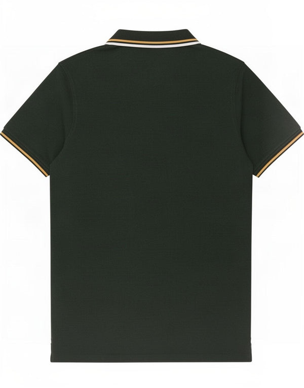 Jack & Jones Herren-Poloshirt aus mittelgrüner Baumwolle