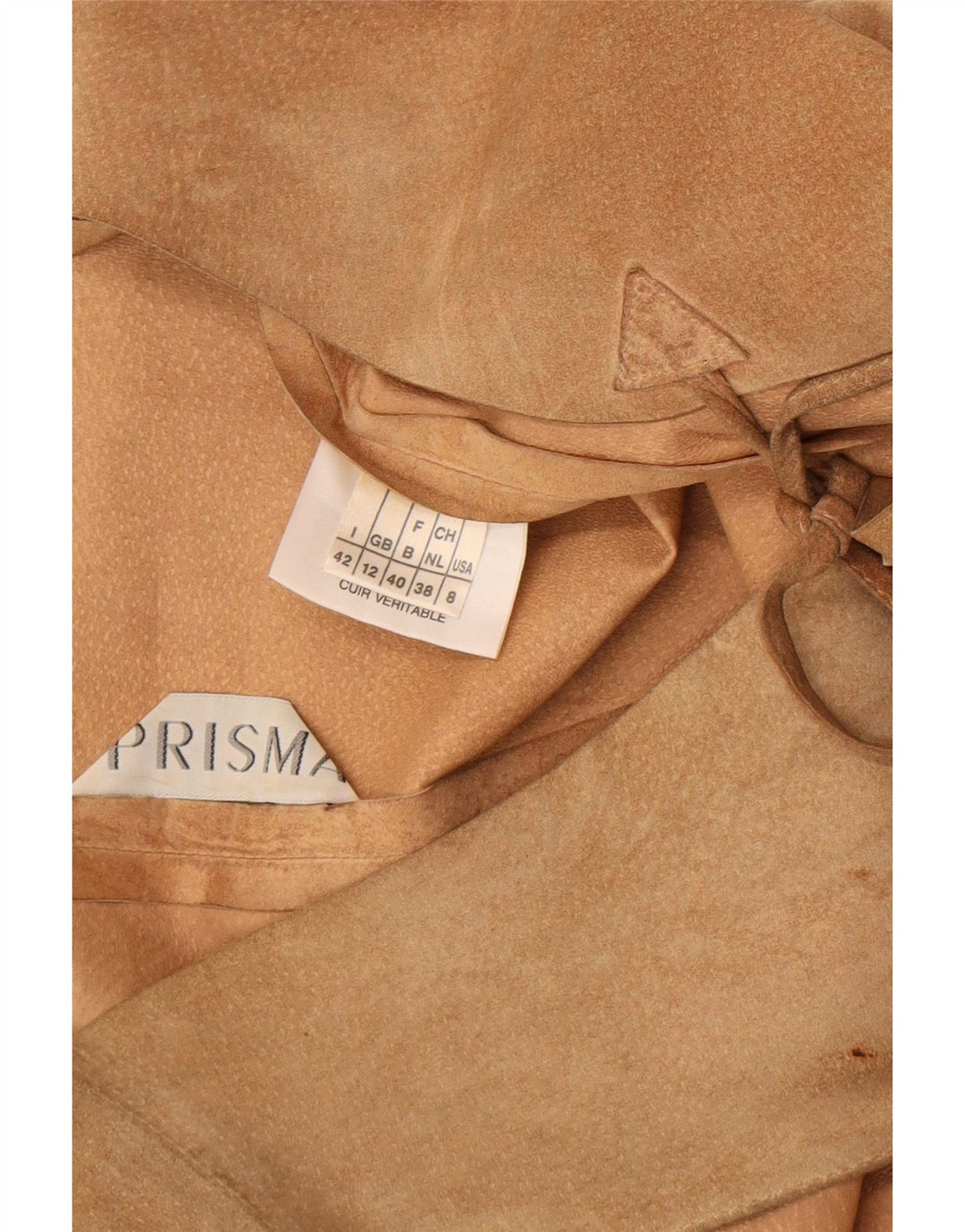 Prisma Damen Wildlederweste UK 12 Mittelbraunes Leder
