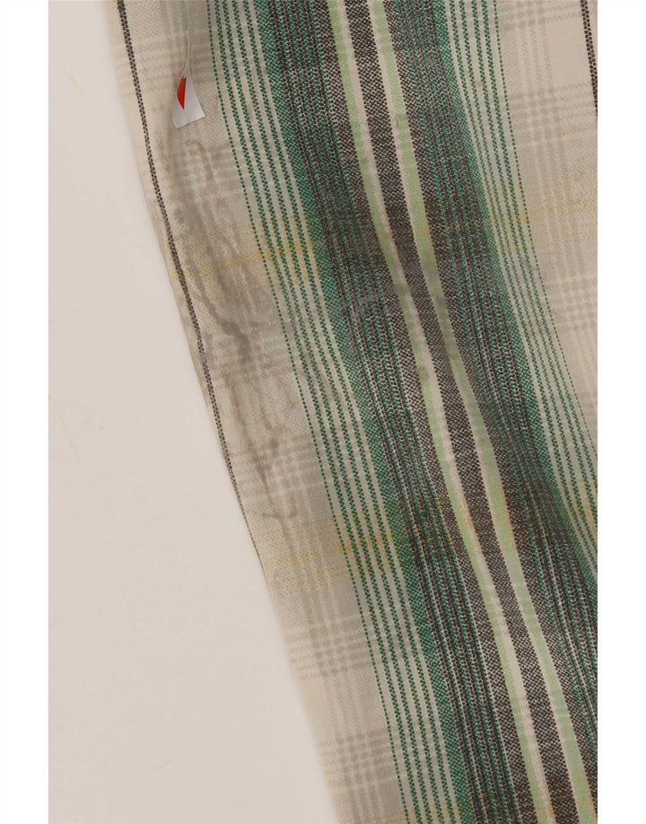 S.Oliver Damen-Latzhose, Größe M, W32, L29, grün kariert, Baumwolle