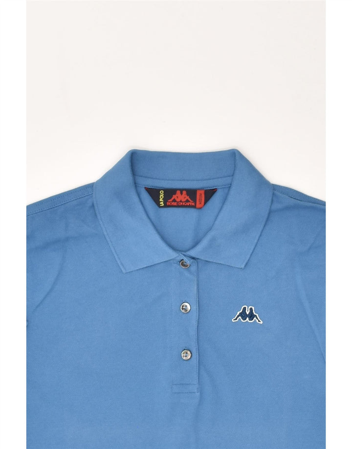 KAPPA Womens Polo Shirt UK 14 Medium Blue | Vintage Kappa | Thrift | Second-Hand Kappa | Used Clothing | Messina Hembry 