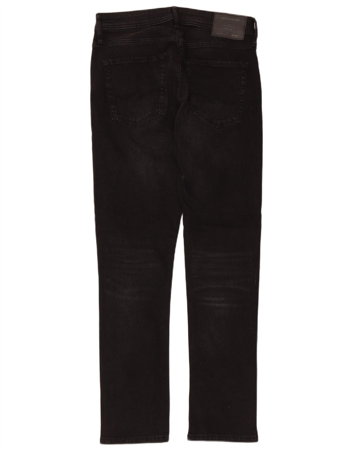 Jack & Jones Herren GLENN Slim Jeans W31 L32 Schwarze Baumwolle