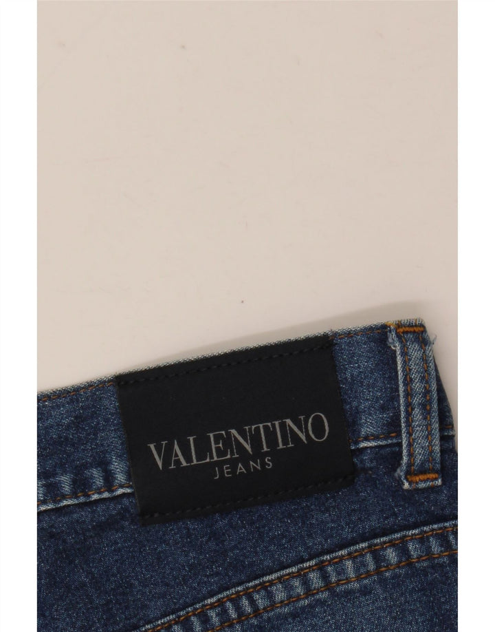 Valentino Herren Straight Jeans W32 L28 Blau