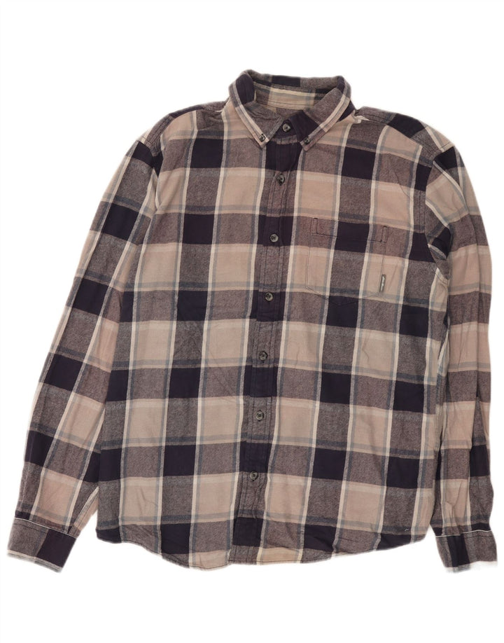 Eddie Bauer Herren-Flanellhemd, groß, mehrfarbig, kariert, Baumwolle