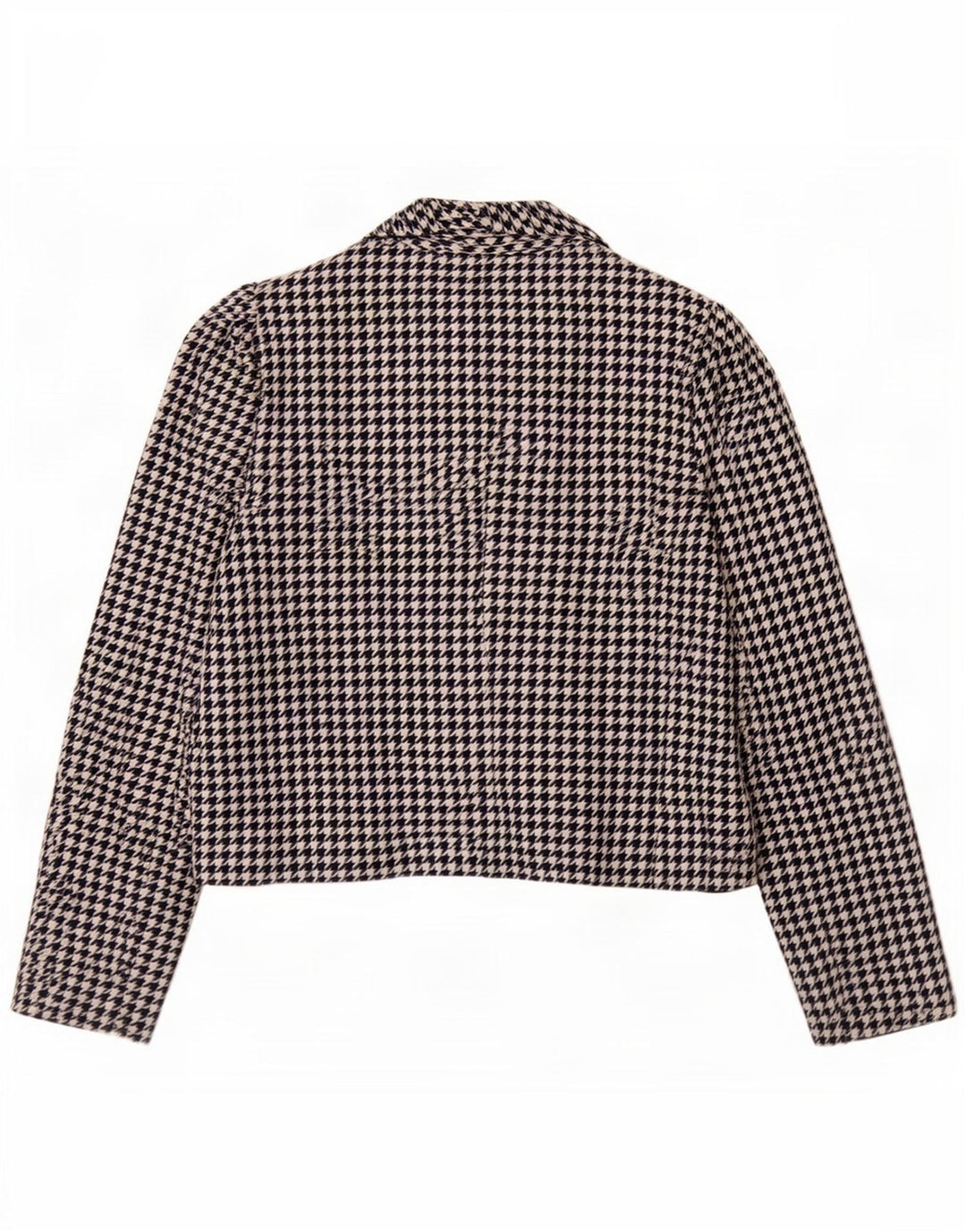 Mona Damen-Blazerjacke mit 2 Knöpfen, UK 12, mittleres Marineblau mit Hahnentrittmuster