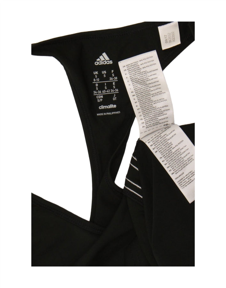 Adidas Damen Climalite Weste Top UK 8/10 Small Schwarz Polyester