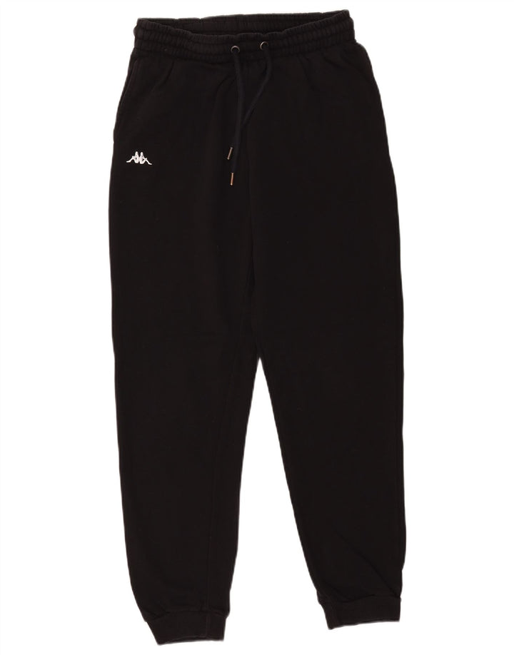 Kappa Herren-Trainingshose, Jogginghose, Größe S, Schwarz, Baumwolle