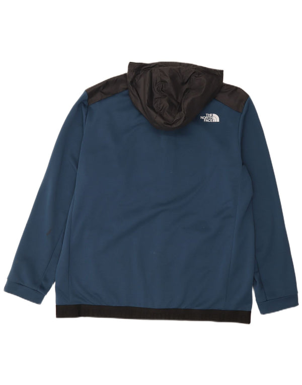 The North Face Herren-Kapuzenpullover mit Reißverschluss, XL, Marineblau, Farbblock-Polyester