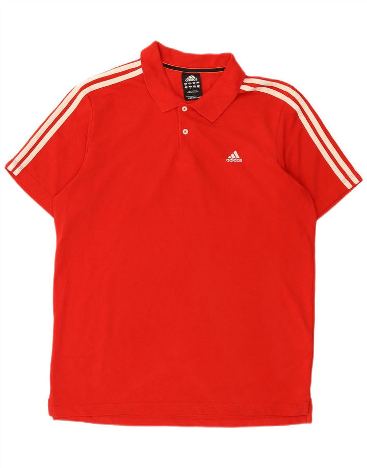 Adidas Herren Climalite Poloshirt Große rote Baumwolle