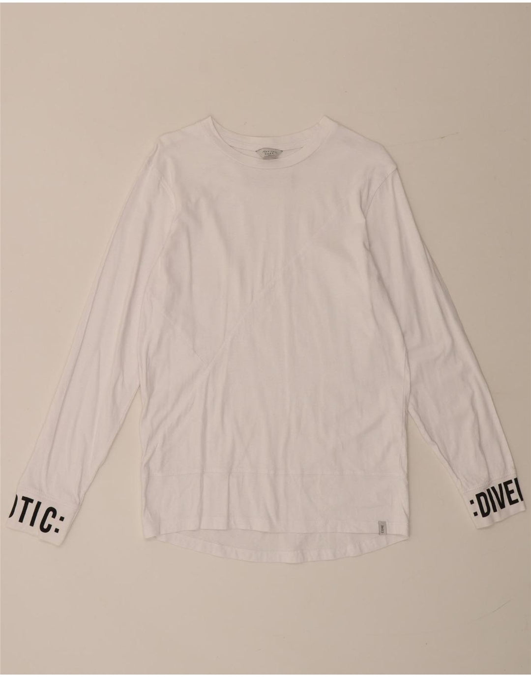 Jack & Jones Herren Grafik-Top, langärmelig, Größe S, Weiß