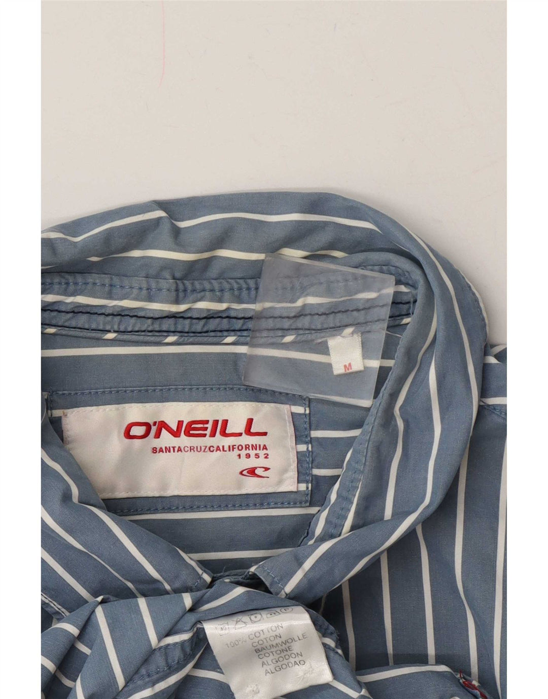 O'Neill Herrenhemd aus mittelblauer Nadelstreifen-Baumwolle