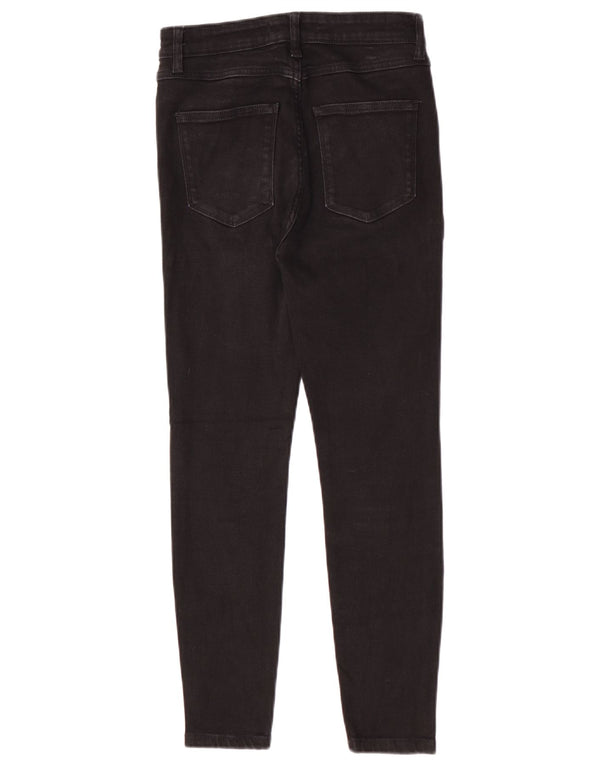 Zara Damen Skinny Jeans EU 38 Small W28 L26 Schwarze Baumwolle