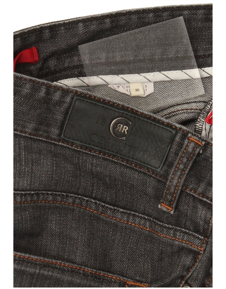 CERRUTI 1881 Damen Straight Jeans W30 L27 Grau